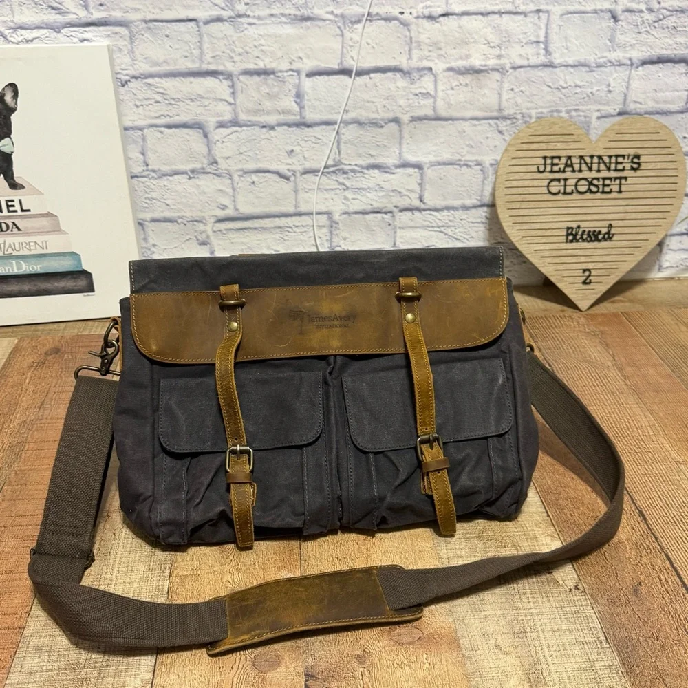 James Avery invitational retired rare hard to find messenger bag - Picture 4 of 16